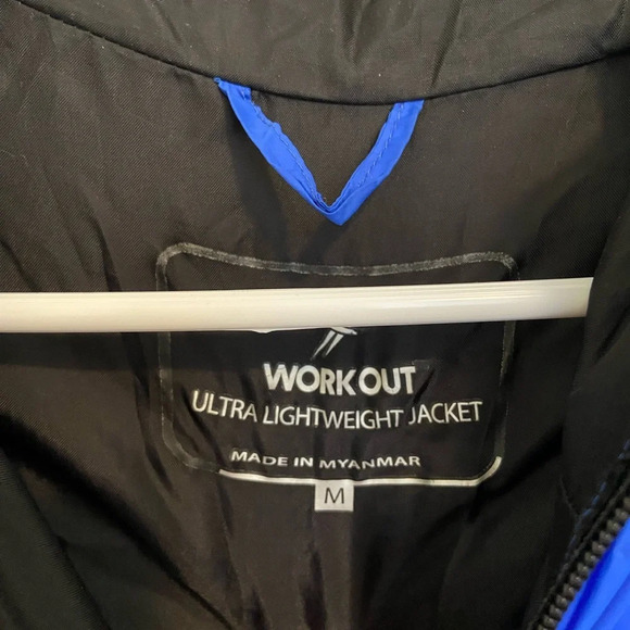 EUC | Adult workout ultra lightweight electric blue‎ puffer jacket — medium - Picture 5 of 8
